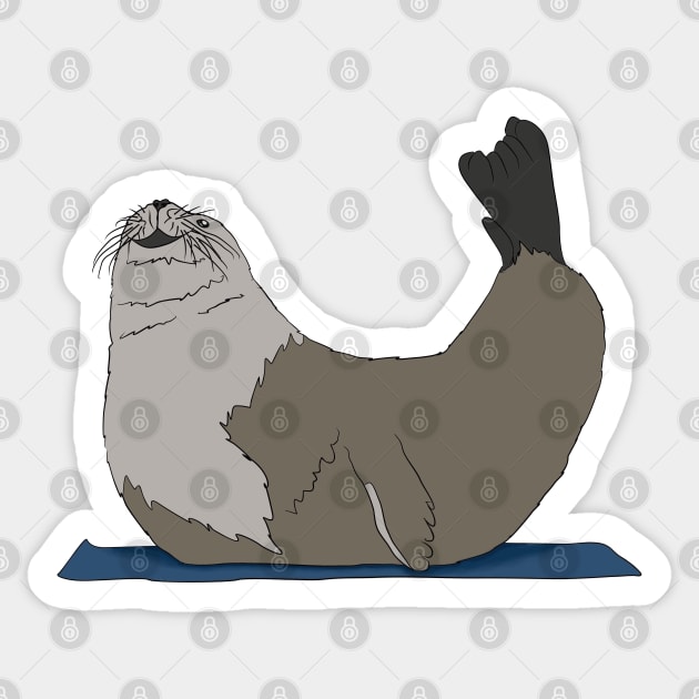 SEAL OCEAN YOGA SHOW ME YOUR BEST MAT Sticker by BeautyMoment